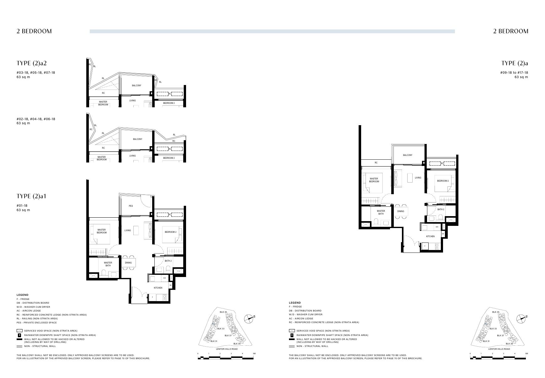 2 Bedroom floor plan