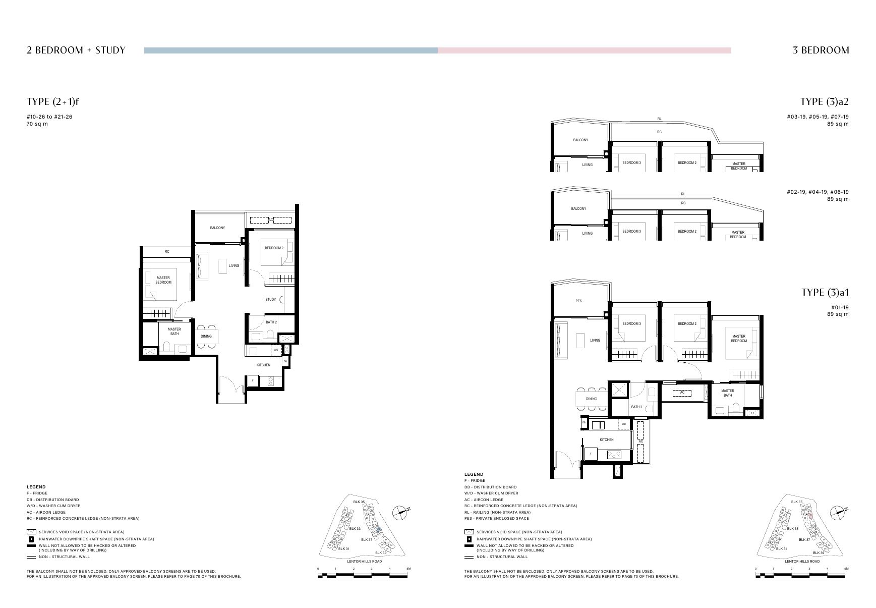 3 Bedroom floor plan