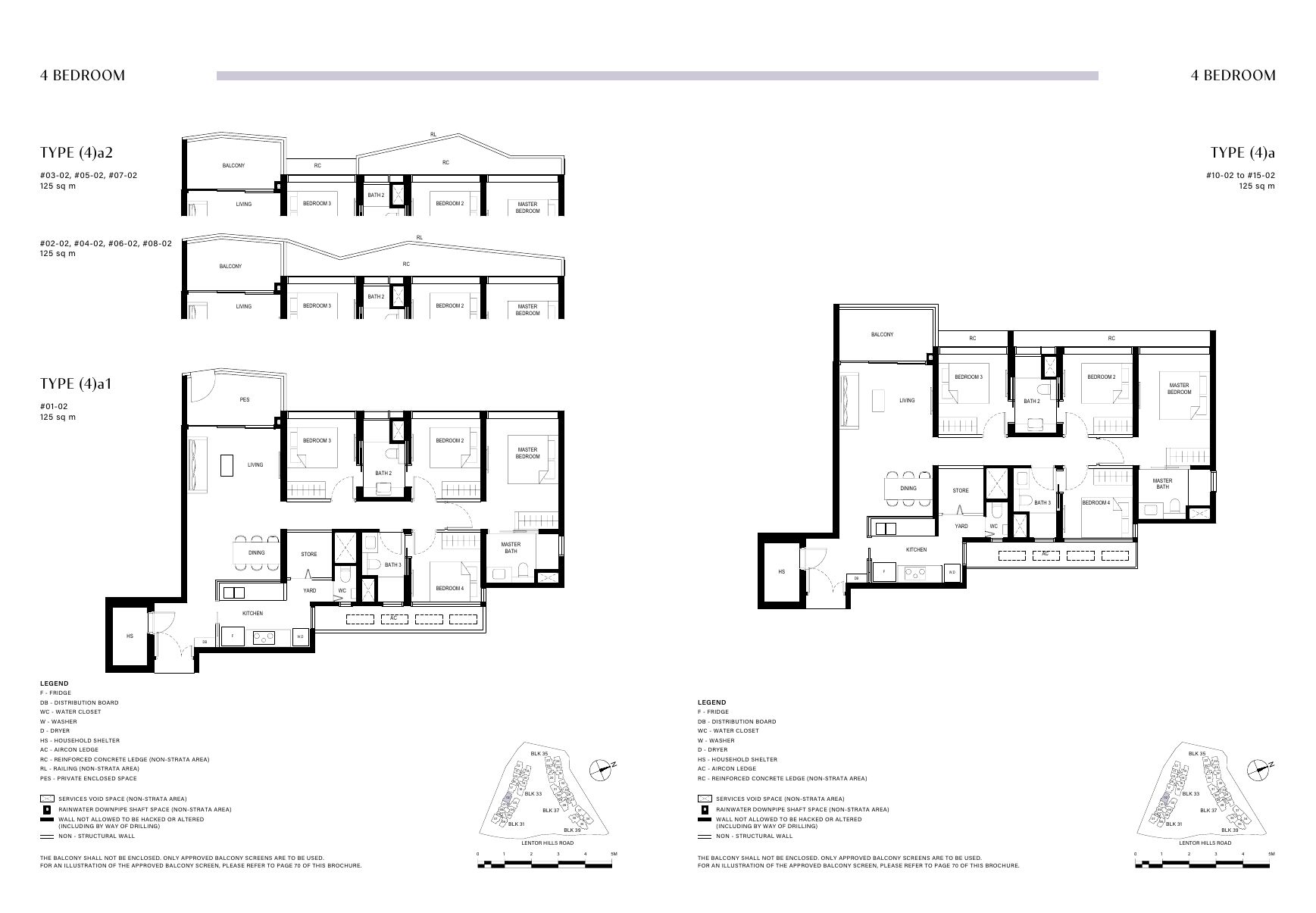 4 Bedroom floor plan
